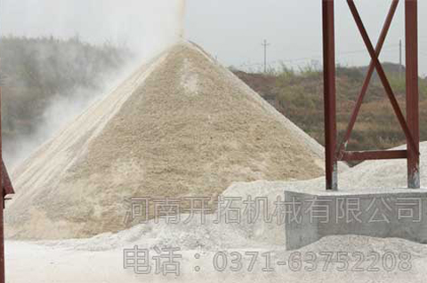 湖南衡阳的制砂生产线现场